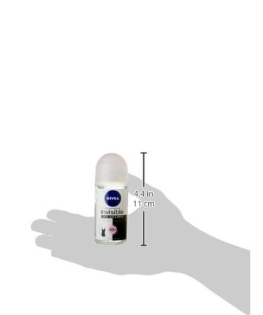 NIVEA 50ml Invisible Black And White Clear Roll On Anti Perspirant Deodorant original 1 Count 1.69 Fl Oz (Pack of 1) Original - Buy Online on GoSupps.com