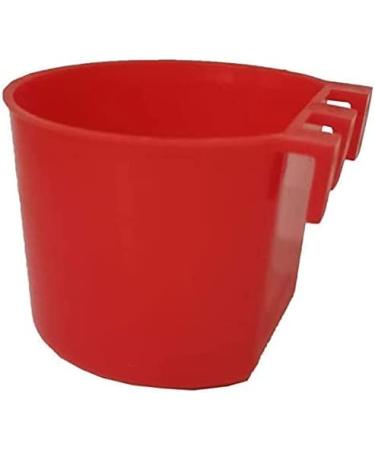 ORIBUKI Cage Cups 10PCS Red - 8oz/16oz Coop Cups for Birds, Rabbits, Chickens - Hanging Wire Feeder Bowl for Parrots, Poultry, Gamefowl - Buy Online on GoSupps.com