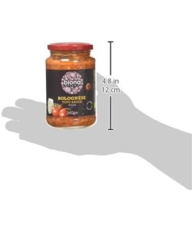 Biona Organic Tofu Bolognese Pasta Sauce 340g - Delicious Vegan Sauce (Pack of 1) - Buy Online on GoSupps.com