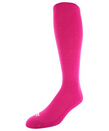 boys Over-the-calf Team Athletic Performance sports fan socks, Bca Pink, Shoe Size 0-4 US