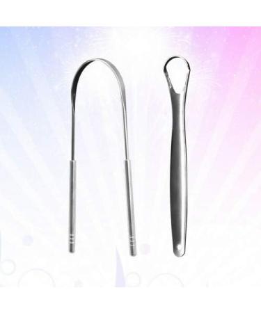 Premium Stainless Steel Tongue Scraper & Brush | Ultimate Dental Tongue Cleaner for Fresh Breath - Ships Internationally - Buy Online on GoSupps.com