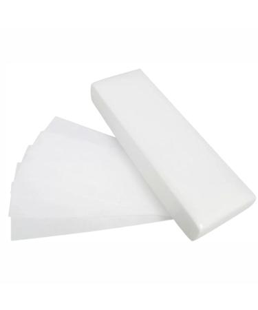 100 Pieces Non Woven Wax Strips Facial and Body Hair Removal Waxing Strips Epilating Wax Strip Paper White