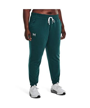 Under Armour Women's Rival Terry Jogger Sweat Pant (716) Tourmaline Teal / / White Small