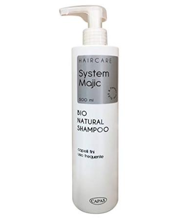 System Majic Bio Natural Shampoo 500 ml fine hair fresh use parabenfree Majic system