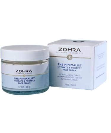 Zohra Minimalist Moisturizer Face Cream - Hydrating Vitamin C & E Cream for Dry Skin | Fragrance-Free Made in USA (1.7 Oz - Buy Online on GoSupps.com