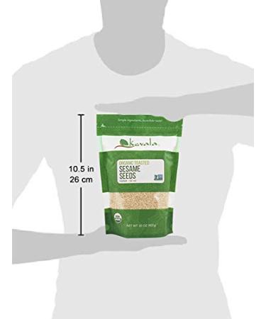 Kevala Organic Toasted Sesame Seeds 2Lbs (HULLED) - Premium Quality Superfood - Buy Online on GoSupps.com