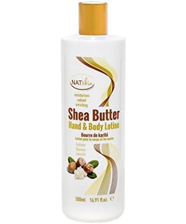 NATSKIN Shea Butter Hand and Body Lotion 500ml Nourishing Moisturising Replenishing Butter for Body & Face Soothes Softens & Boosts Skin's Moisture & Radiance Hydrating Dry Skin Cruelty-Free - Buy Online on GoSupps.com