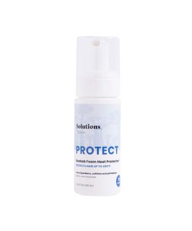 InStyler Solutions Protect Foam Heat Protectant - Baobab Shields Hair From Damage Up To 450 F - Helps Soften & Detangle Damaged Hair - Color-Safe & Vegan (5 fl oz / 150 ml)