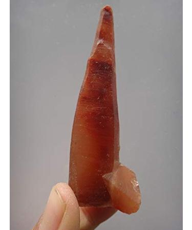 Natural Red Tall and Slender Crystal Specimen + Rabbit Hair JZIGTDEM