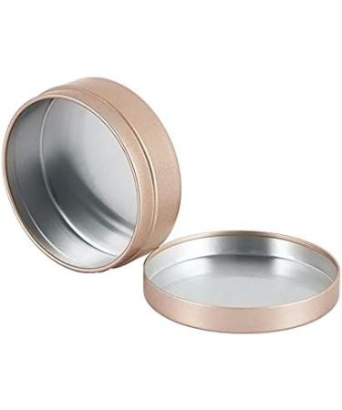 Zeoabsy 12 Pack 100ml Matt Gold Aluminum Cans - Empty Round Tin Boxes for DIY Creams Ointments Candles & Cosmetics - Buy Online on GoSupps.com