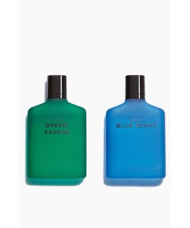 Zara Man Green Savage + Blue Spirit Cologne for Men Fragrance Set EDT Eau De Toilette 2x 100 ML (3.4 FL OZ) - Buy Online on GoSupps.com