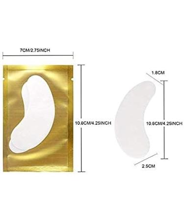 Arison Lashes Eye Gel Pads 50 Pairs - Lint Free Under Eye Gel Patches for Eyelash Extensions with Collagen Backing (Gold) - Buy Online on GoSupps.com