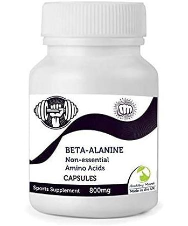 Beta-Alanine 60 Capsules - Non-Essential Amino Acid Supplement for Mood & Health | International Shipping - Buy Online on GoSupps.com