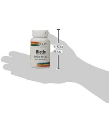 Solaray Biotin Lozenges - Natural Peach Strawberry Banana Flavor 5000 mcg, 60 Count - Buy Online on GoSupps.com