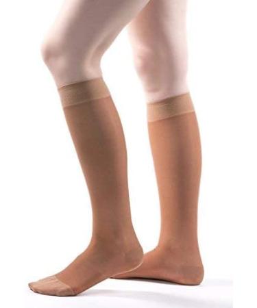 Allegro 20-30 mmHg Compression Socks | Comfortable Sheer Support Stockings - Knee High Closed Toe - Buy Online on GoSupps.com