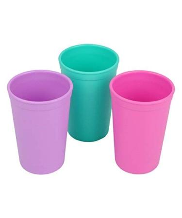 Re Play 3pk Made in the USA 9 oz Drinking Cups for Baby and Toddler Feeding  Made from BPA Free Eco Friendly Heavyweight Recycled Milk Jugs  Microwave & Dishwasher Safe  Sparkle