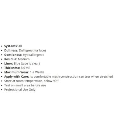 Walker Lace Front Bandage - Double Sided Self Adhesive Tape for Wigs & Toupees (2.5cm x 36m) - Clear | International Shipping - Buy Online on GoSupps.com