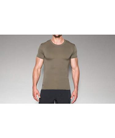 Under Armour Men's HeatGear Tactical Compression Short-Sleeve T-Shirt Federal Tan (499)/White X-Small