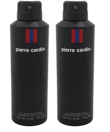 Pierre Cardin Body Spray for Men 6 Ounce Multicolor (I0001507) (Pack of 2) 6 Ounce (Pack of 2)