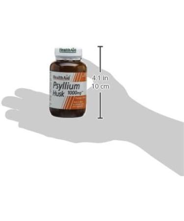 HealthAid Psyllium Husk Fibre 1000mg - 60 Vegan Capsules | High-Quality Dietary Supplement - Buy Online on GoSupps.com