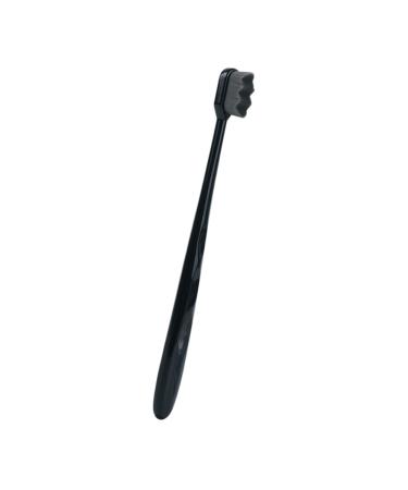 Minkissy oral tool extra soft toothbrush tools for children coal toothbrush toothbrush for sensitive gums maternity toothbrush handbook trip black handle 1 piece (1 Pack) black