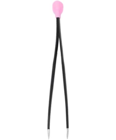 Nail Tweezers Double Sided Nail Art Sticker Silicone Press Rhinestone Picker Nippers Black - Buy Online on GoSupps.com
