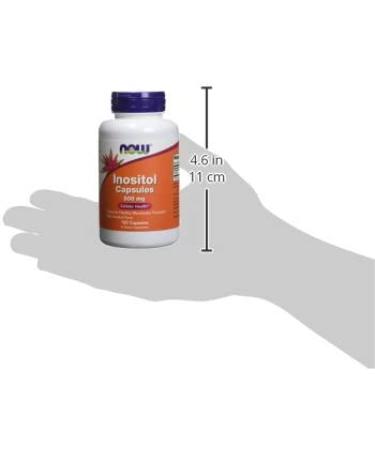 Inositol 500mg 100 Capsules - Pack of 2 | Powerful Mood and Hormone Support - Buy Online on GoSupps.com