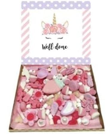Well Done Unicorn Gift Pick n Mix 300g Sweets Selection Box Sweet Hamper Candy Present Congratulations - Buy Online on GoSupps.com
