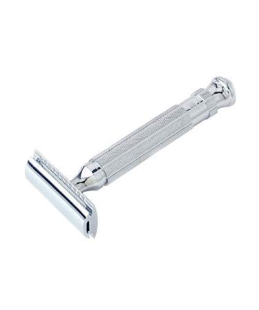 Pearl Double Edge Safety Razor for Men | Eco-Friendly Reusable DE Shaving Razor | Premium Chrome Single Blade Classic Shaving Kit - Buy Online on GoSupps.com