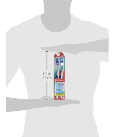 Colgate 360 Toothbrush with Tongue and Cheek Cleaner Medium - 2 Pack - Buy Online on GoSupps.com