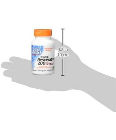 Doctor's Best Trans-Resveratrol 200mg - 60 Veggie Caps with Resvinol for Antioxidant Support - Buy Online on GoSupps.com