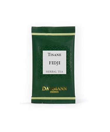 Pasticceria Passerini dal 1919 Tisane Fidji - Lemon & Ginger Herbal Tea Box of 24 Enveloped Cristal Teabags Dammann Fr res