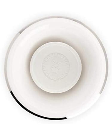 MHLE White Porcelain Platinum Rim Shaving Dish - Elegant and Durable - Buy Online on GoSupps.com