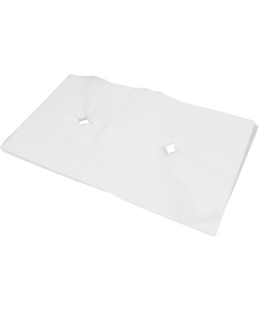 Verdant Touch Disposable Massage Bed Support Cover - 100 White Breathable & Absorbent Head Covers for Beauty Salons - Buy Online on GoSupps.com