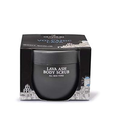 Olivolio botanics body scrub with 96% natural ingredients and volcanic lava!