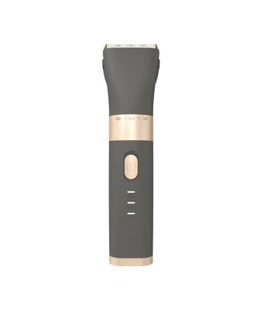 Household Electric Hair Clippers Electric Clippers Rechargeable Electric Clippers Shavers Silent High-power As shown Gray