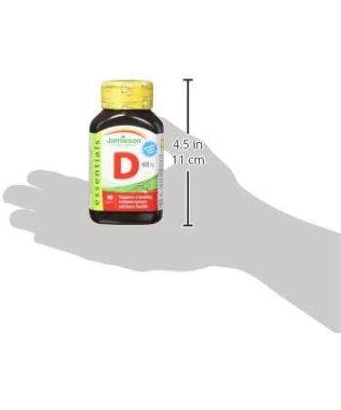 Jamieson Vitamin D3 400 IU 90 Count (Pack of 1) - Buy Online on GoSupps.com