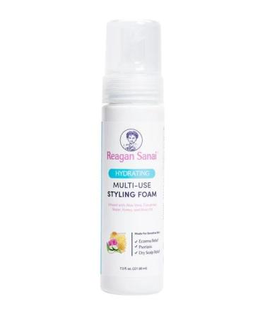 Hydrating Multi-Use Hair Styling Foam for Kids 7.5 fl oz| Made with Natural Ingredients for Sensitive Skin Eczema Psoriasis and Dry Scalp| For All Hair Types (220 ml)