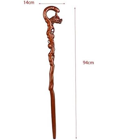 SilteD Canes Crutch Pear Wood Cane Wooden Faucet Engravable Head Handle Walking Stick High-End Walking Cane Suitable Gift for The Elderly 94cm crutch-11.19 - Buy Online on GoSupps.com