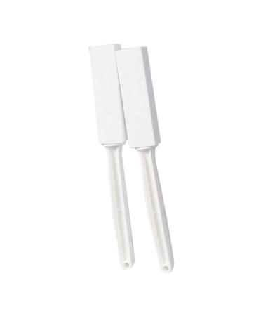 Ficher Pumice Stone for Toilet Bowl Cleaning Scouring Stick with Handle Rust.Remover for Tile Bath-Tub Powerfully Calcium Buildup White