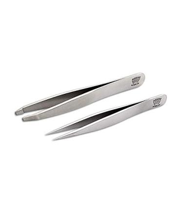 Regine Switzerland Slant Tweezer - Professional Precision Pointed Tweezer for Hair & Splinter Removal - Buy Online on GoSupps.com