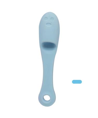 Face Wash Brush Clean Pores Silicone Nose Brush Face Scrubber Cleanser Brush for Gently and Effectively Cleaning Removing Blackheads and Massaging Blue