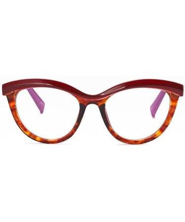 Shop Large Anti Eyestrain Cat-Eye Blue Light Blocking Reading Glasses +200 Red | International Shipping - Buy Online on GoSupps.com