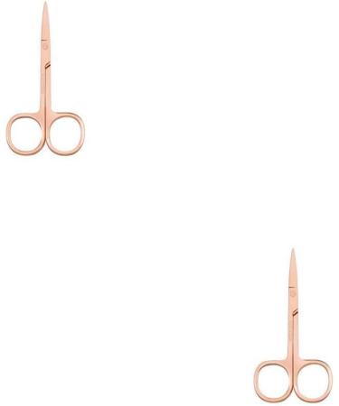 IOIUSKKU 2 Set of Nail Cuticle Nippers Stainless Steel Scissors Electroplating Convenient Trimming Tool Nose Hair Tweezer Plated Rose Gold Plated Rose Gold 2Set - Buy Online on GoSupps.com