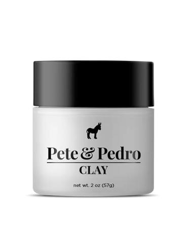 Pete & Pedro CLAY - Hair Clay For Men | Medium Hold and Matte Finish | Adds Body and Thickness | As Seen on Shark Tank, 2 oz. 2 Ounce (Pack of 1) - Buy Online on GoSupps.com
