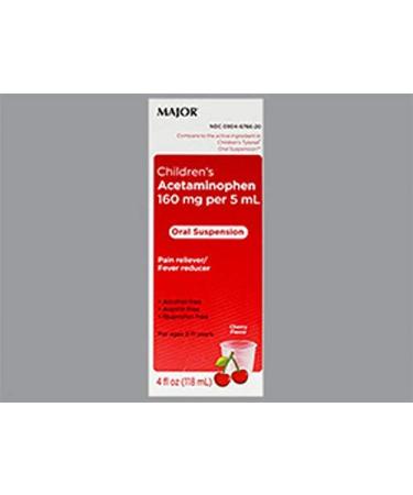 Major Children's Acetaminophen Cherry 4 Ounce