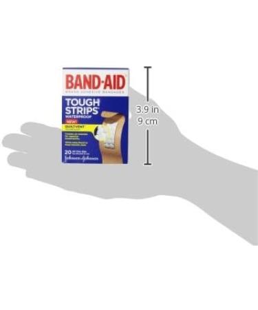 Band-Aid Tough Strips Waterproof Adhesive Bandages - 20 Count (Pack of 2) - Buy Online on GoSupps.com