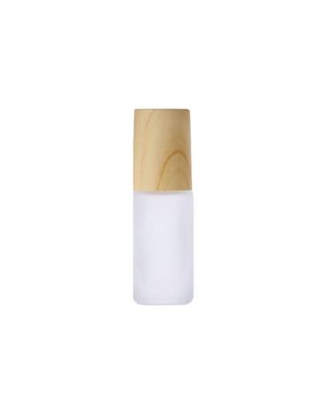 Meokro Wood grain cap roller bottle Glass Wood grain cap roller bottle Portable sub-bottling Adult/The child/Man/Woman G5 One Color