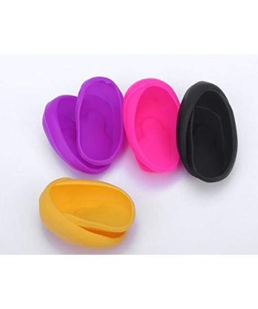 Reusable Silicone Ear Protection for Hairdressers - 3 Pairs Waterproof Hair Dye & Salon Safety (Random Colors) - Buy Online on GoSupps.com