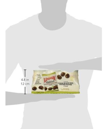 Lindsay Naturals Large Pitted Ripe Black Olives 6 oz (Pack of 8) - Premium Quality Olives for Cooking and Snacking - Buy Online on GoSupps.com